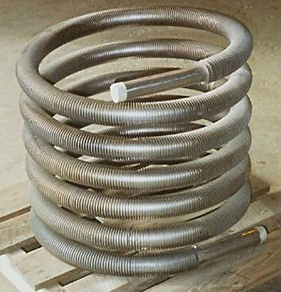 Finned tube coil heat exchanger