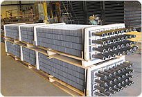 Plate type finned tubing